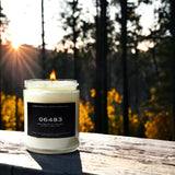 6 Ounce Hand-poured Soy Coconut Candle Black Owned Pine Fir Musk Vanilla Woodsy Candle Earthy Scent Masculine Candle