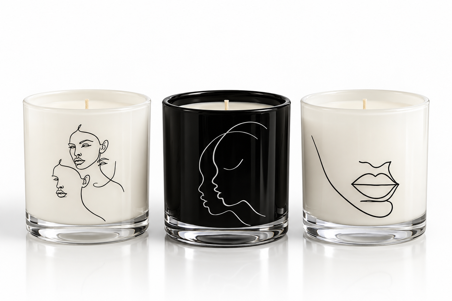 THE CORE TRIO PART I - A CANDLE SET — product photograph by Predominantly Black