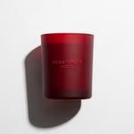 MATTE RUBY RED GLASS CANDLE VESSEL
