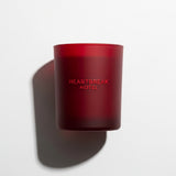 MATTE RUBY RED GLASS CANDLE VESSEL