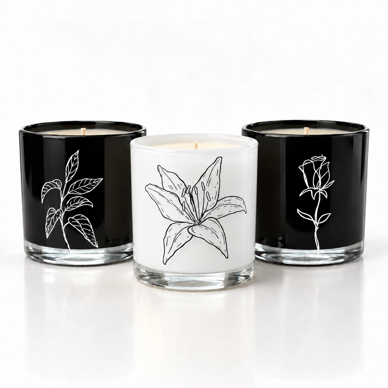THE CORE TRIO PART II - A CANDLE SET — product photograph by Predominantly Black