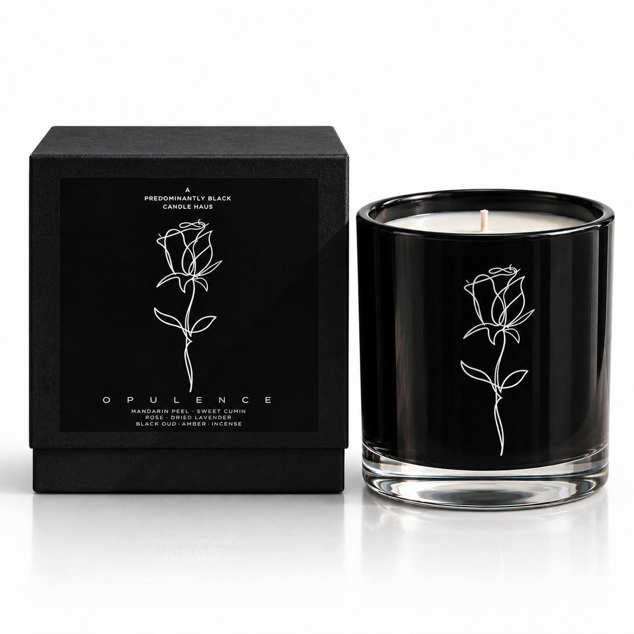 OPULENCE CANDLE — product photograph by Predominantly Black
