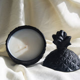 A MATTE BLACK PINECANDLE