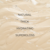 HAUS GLOSS product information over a glossy texture — Predominantly Black