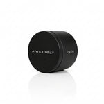 OPEN wax melt in a closed black tin; sea salt and jasmine fragrance — Predominantly Black