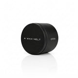 OPEN wax melt in a closed black tin; sea salt and jasmine fragrance — Predominantly Black