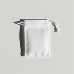 reusable bath tea bag showing drawstring closure — Predominantly Black