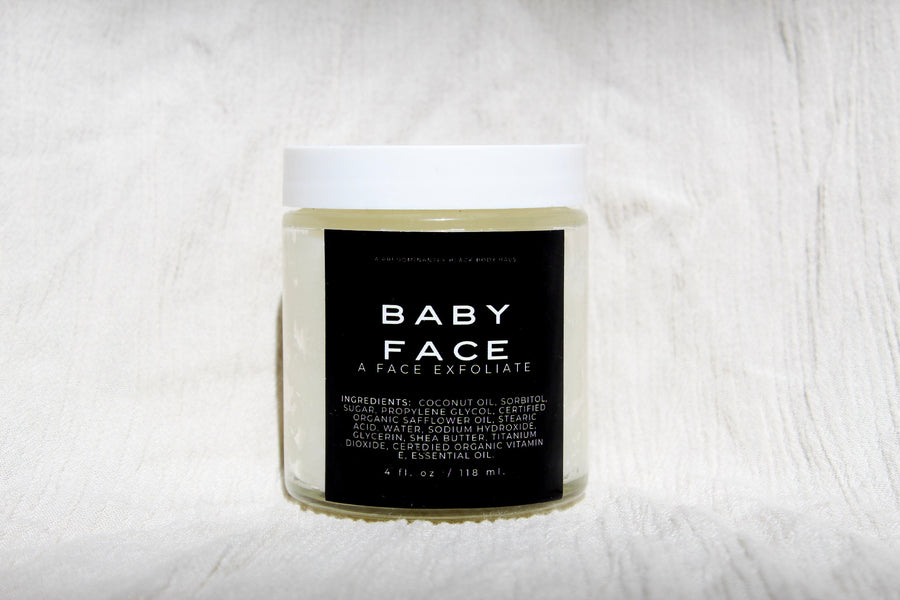 BODY HAUS - BABY FACE, A SHEA BUTTER FACE EXFOLIATING WASH